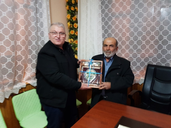 Muhtarımıza Hayırlı olsun ziyareti yaptık.